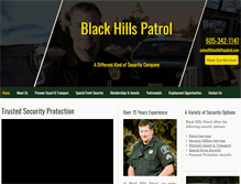 Tablet Screenshot of blackhillspatrol.com